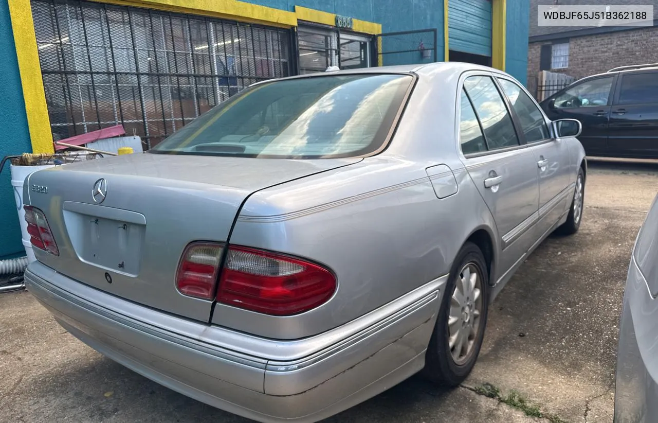 2001 Mercedes-Benz E 320 VIN: WDBJF65J51B362188 Lot: 79944214