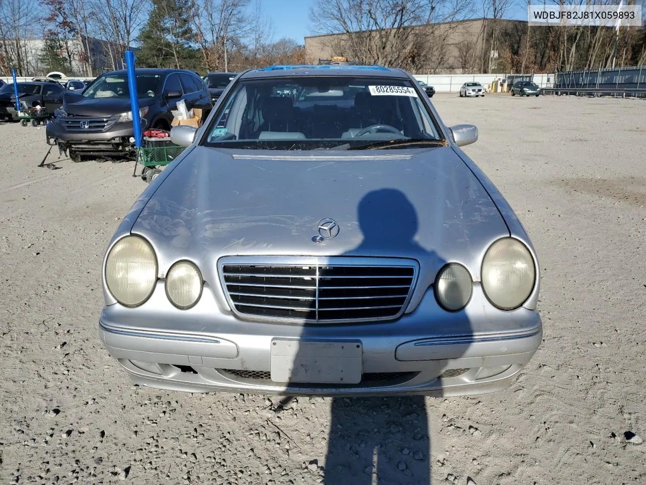 2001 Mercedes-Benz E 320 4Matic VIN: WDBJF82J81X059893 Lot: 80285554