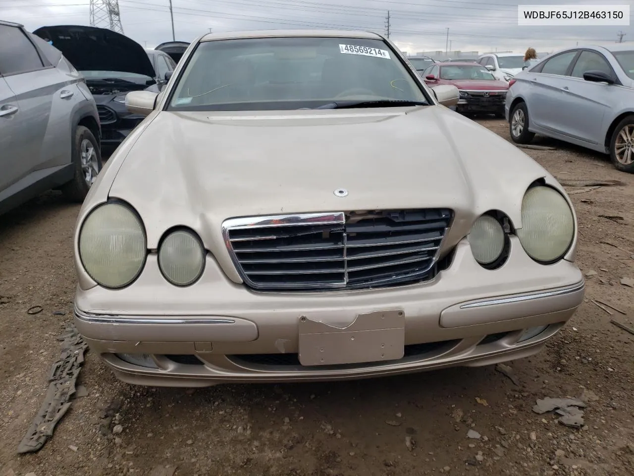 2002 Mercedes-Benz E 320 VIN: WDBJF65J12B463150 Lot: 74434654