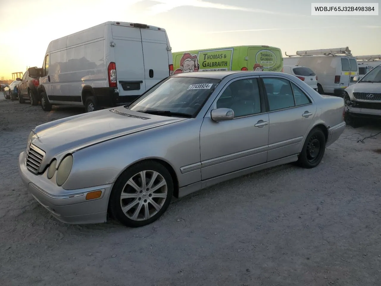 2002 Mercedes-Benz E 320 VIN: WDBJF65J32B498384 Lot: 77438924