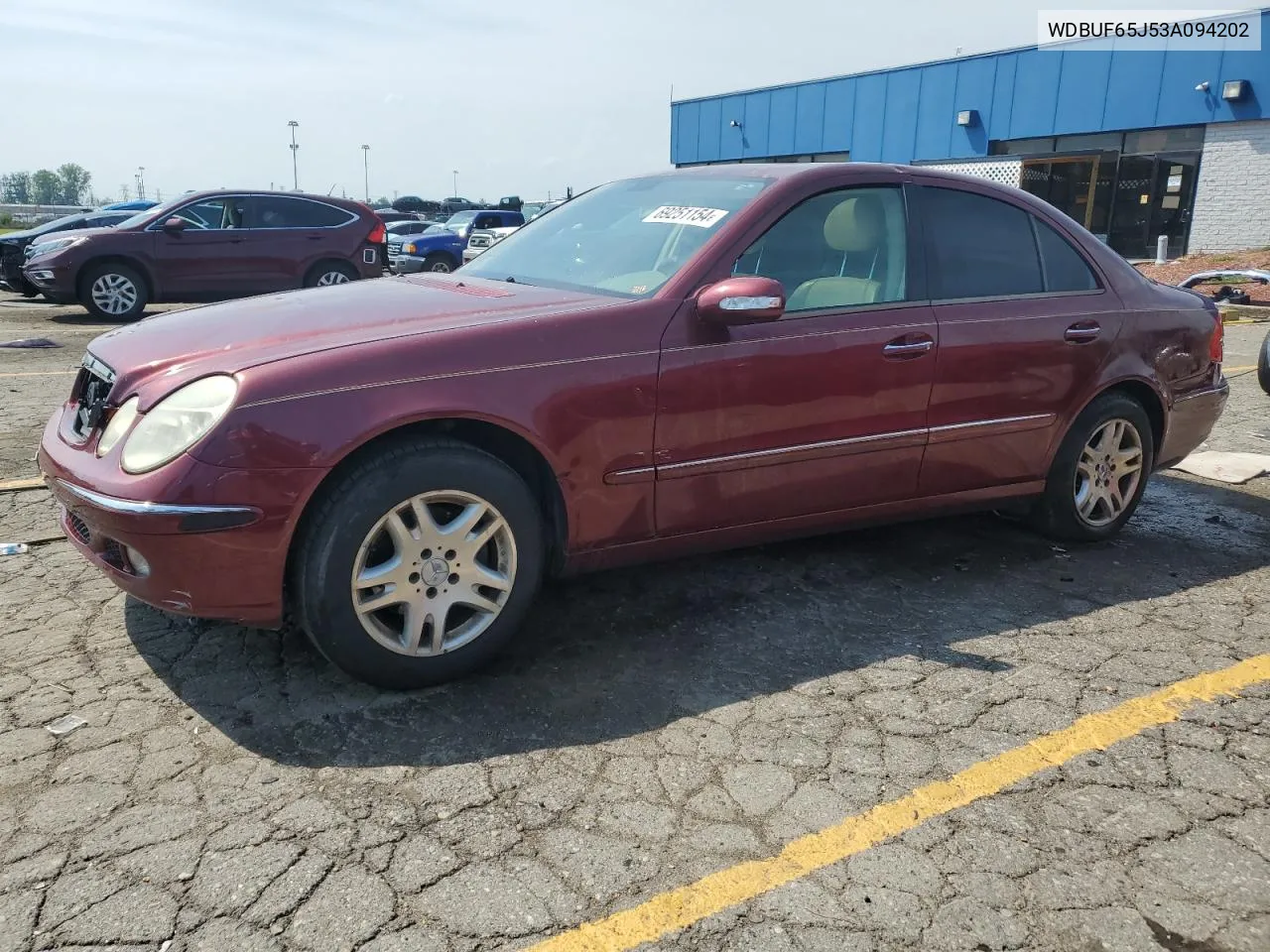 2003 Mercedes-Benz E 320 VIN: WDBUF65J53A094202 Lot: 69251154