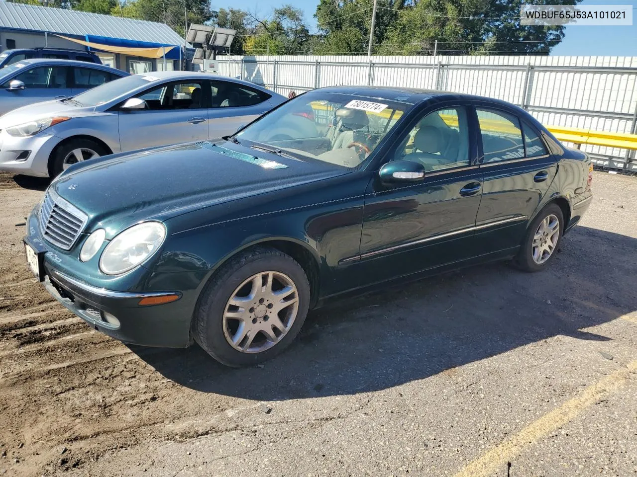 2003 Mercedes-Benz E 320 VIN: WDBUF65J53A101021 Lot: 73015774