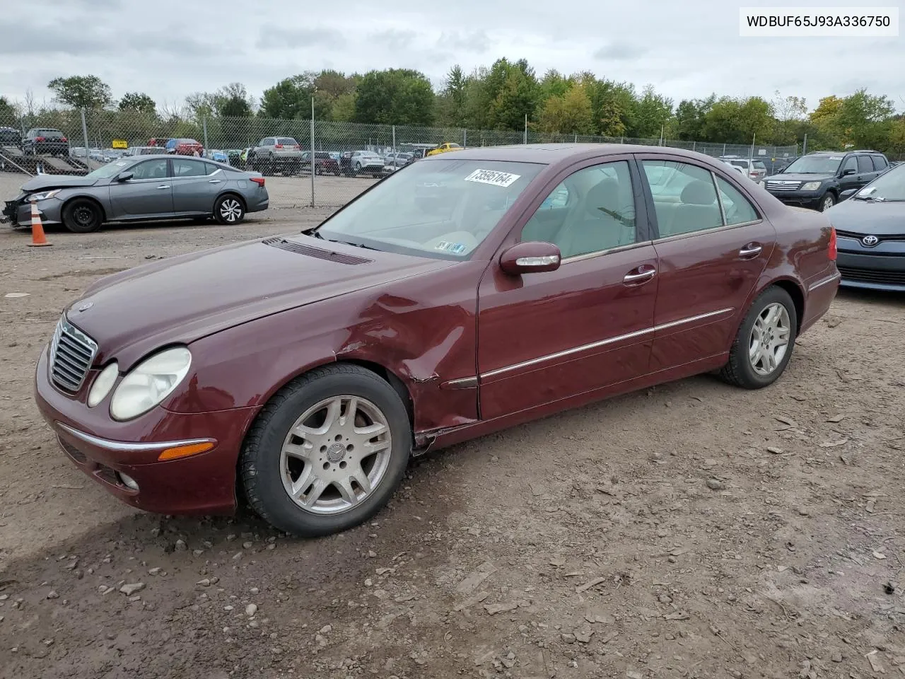 2003 Mercedes-Benz E 320 VIN: WDBUF65J93A336750 Lot: 73595164