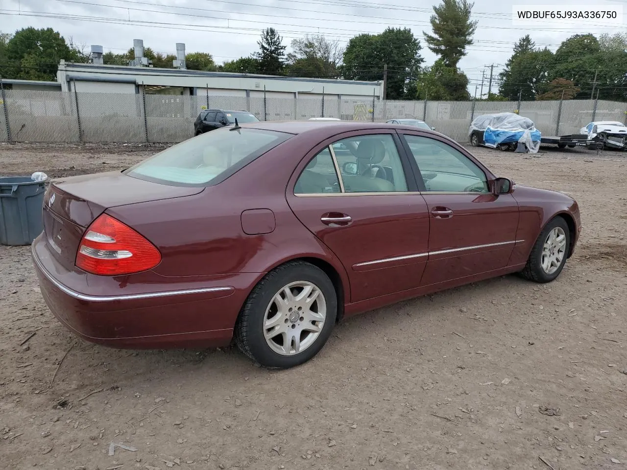 2003 Mercedes-Benz E 320 VIN: WDBUF65J93A336750 Lot: 73595164