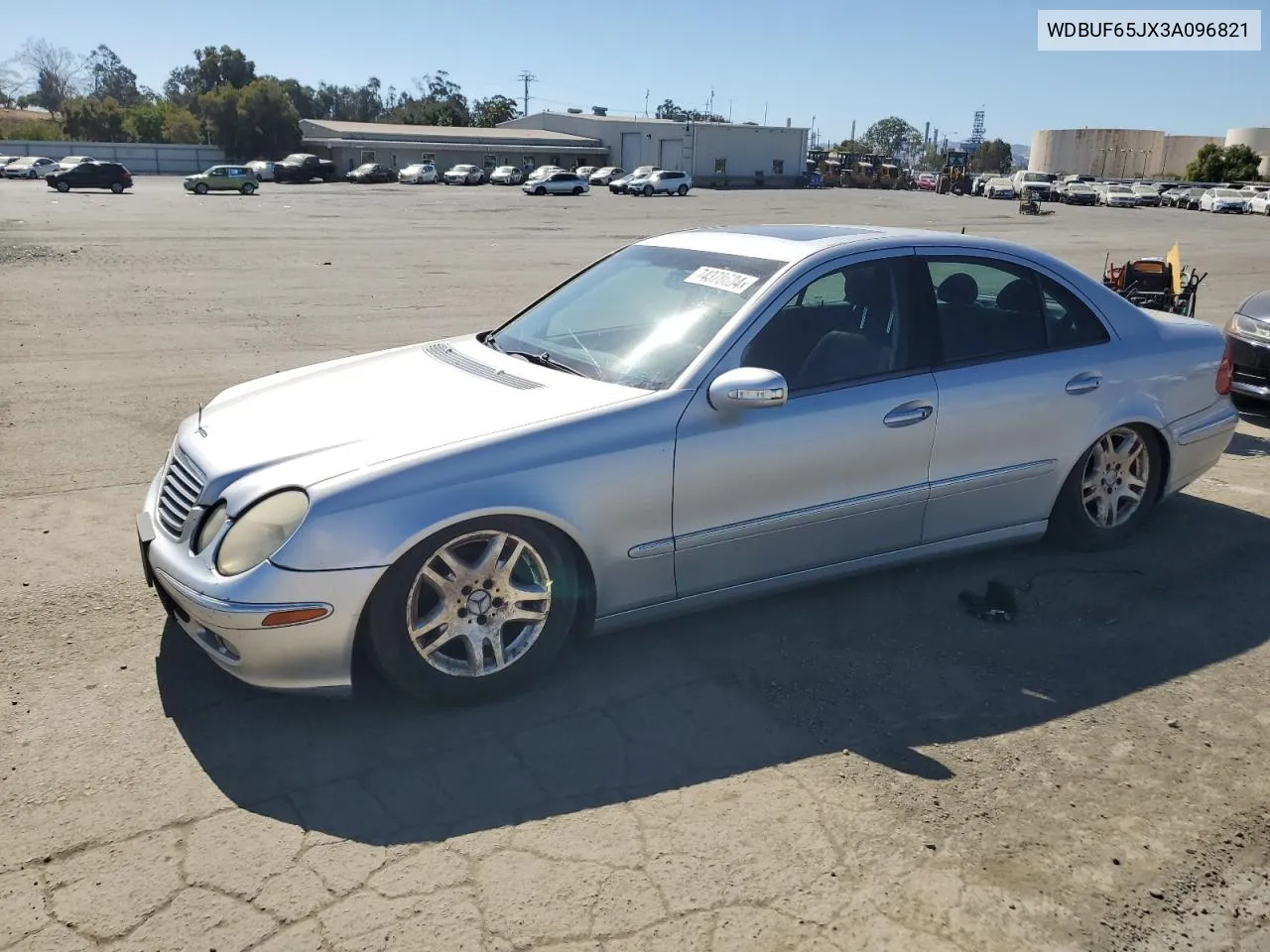 2003 Mercedes-Benz E 320 VIN: WDBUF65JX3A096821 Lot: 74378684