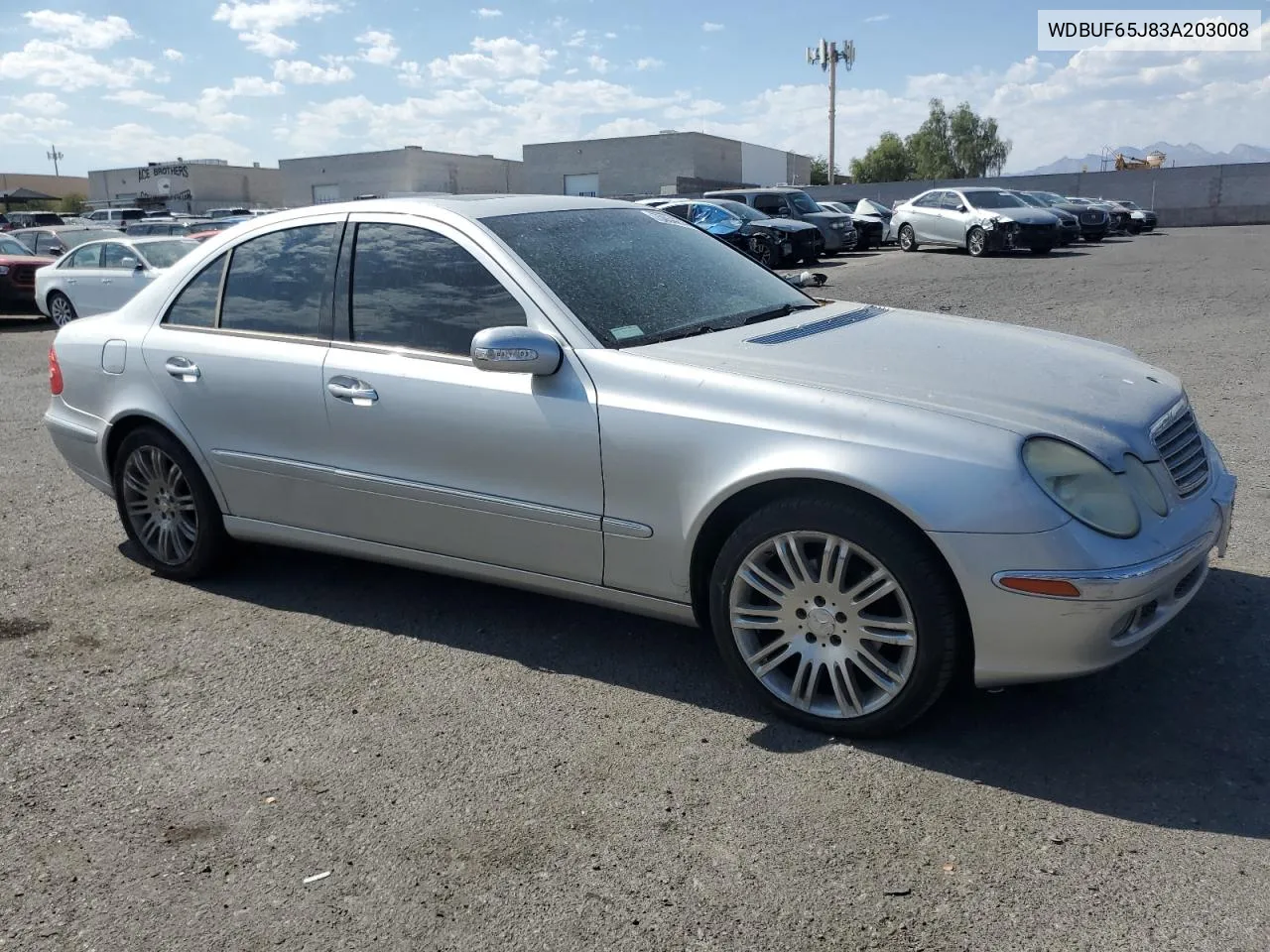 2003 Mercedes-Benz E 320 VIN: WDBUF65J83A203008 Lot: 75054214