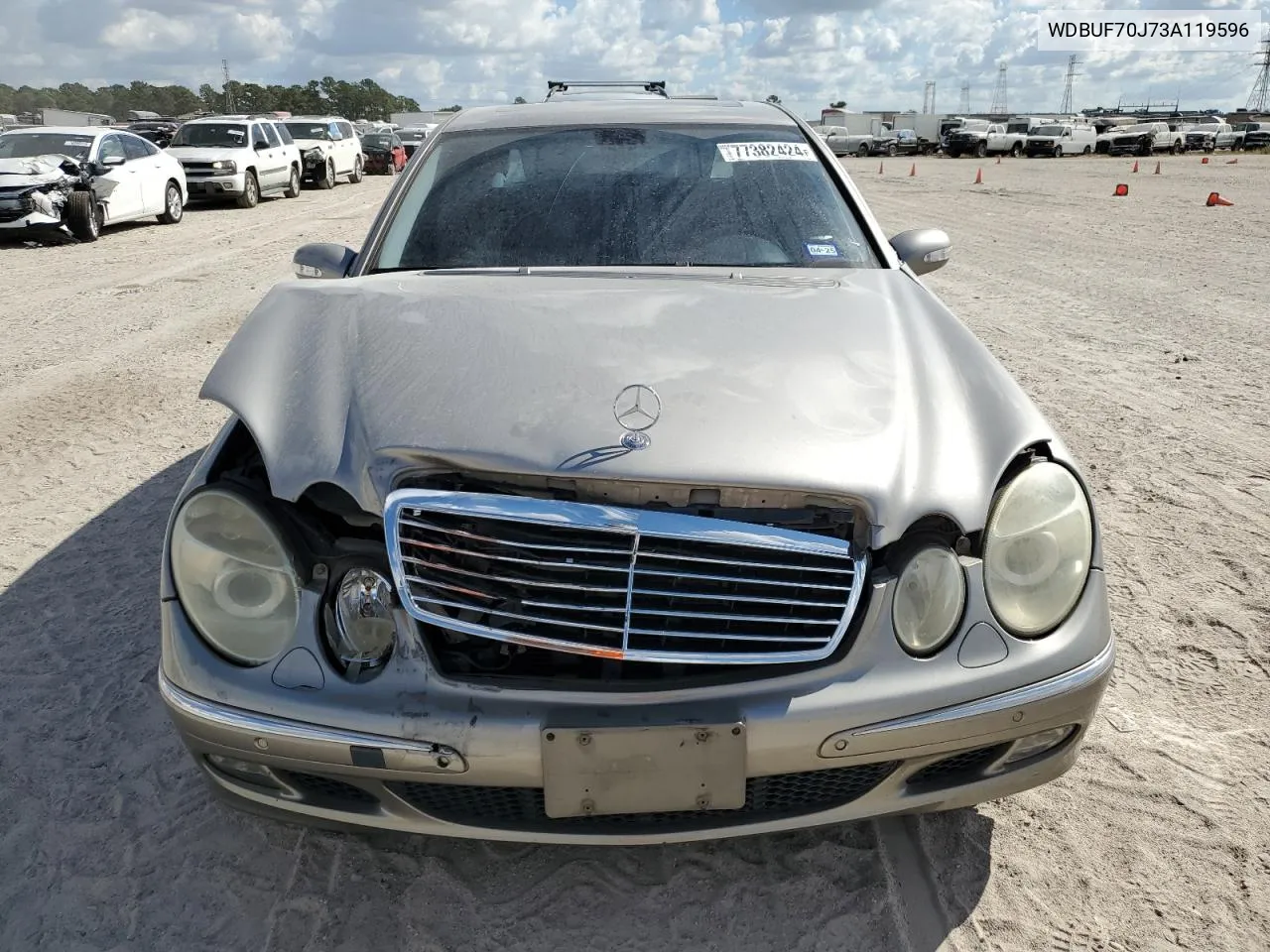 2003 Mercedes-Benz E 500 VIN: WDBUF70J73A119596 Lot: 77382424