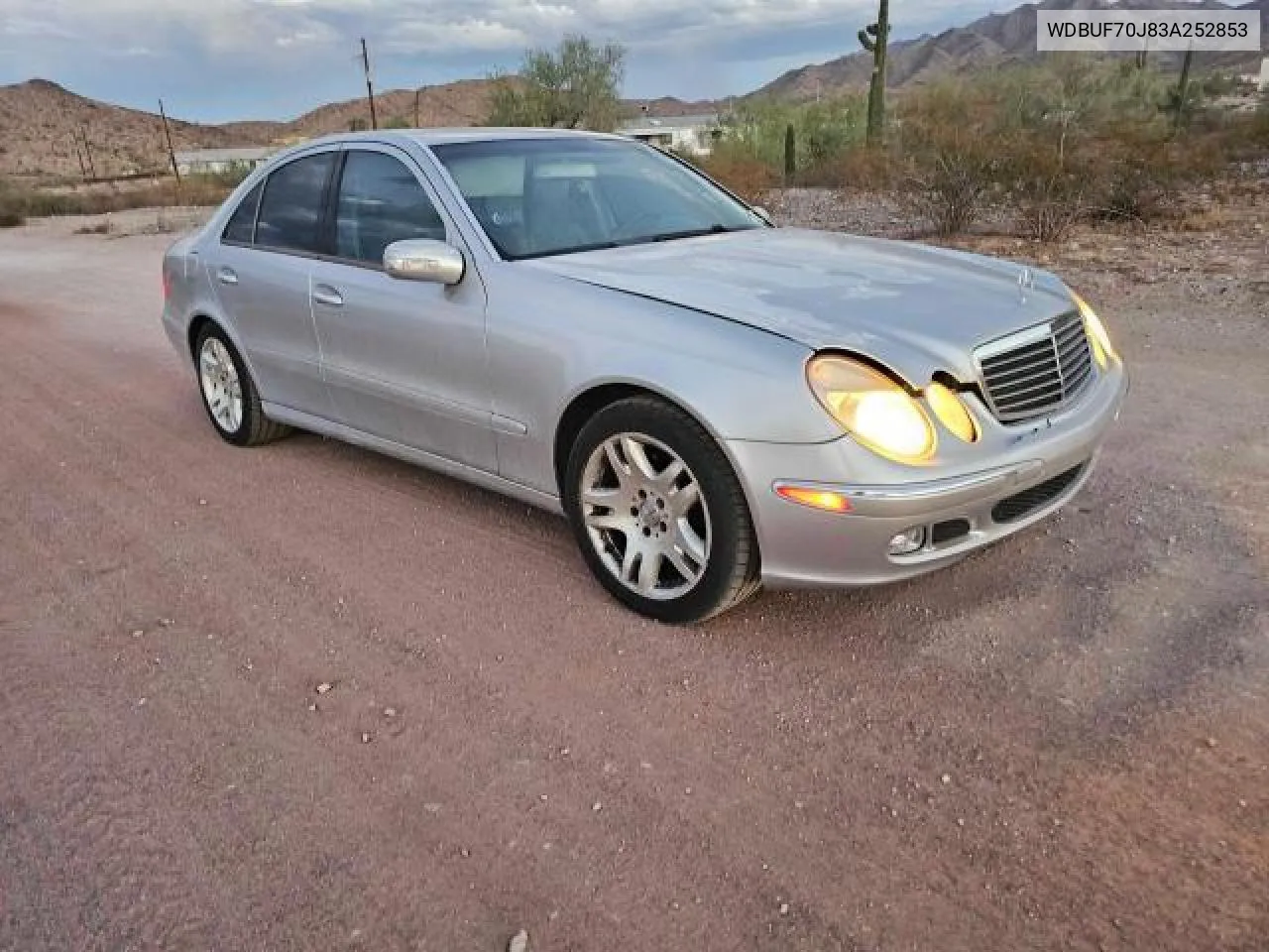 2003 Mercedes-Benz E 500 VIN: WDBUF70J83A252853 Lot: 77914304