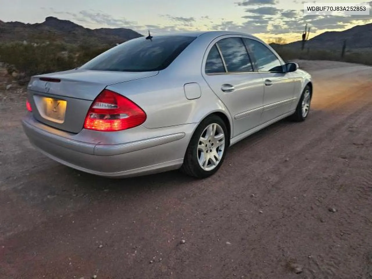 2003 Mercedes-Benz E 500 VIN: WDBUF70J83A252853 Lot: 77914304