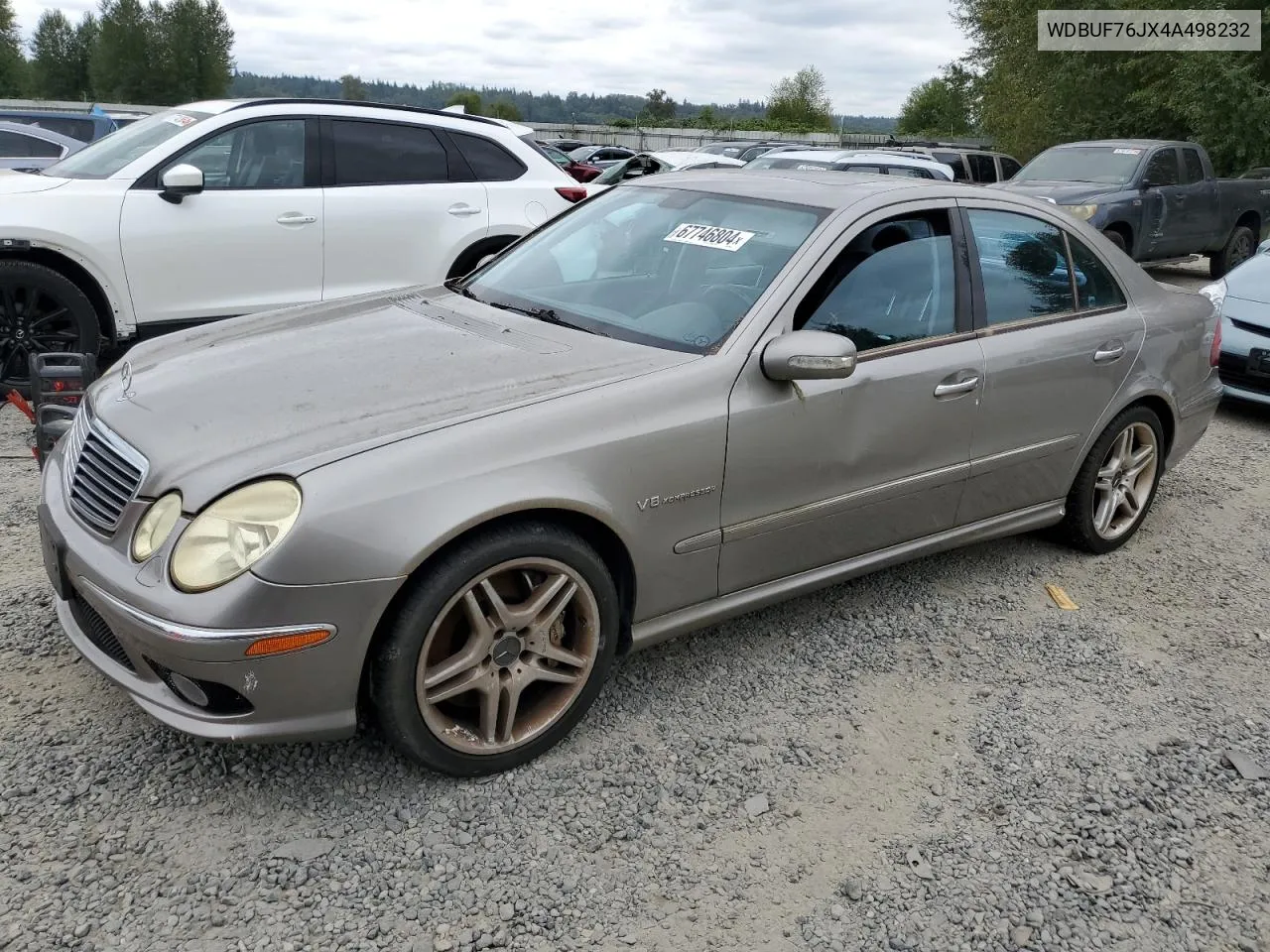 2004 Mercedes-Benz E 55 Amg VIN: WDBUF76JX4A498232 Lot: 67746804