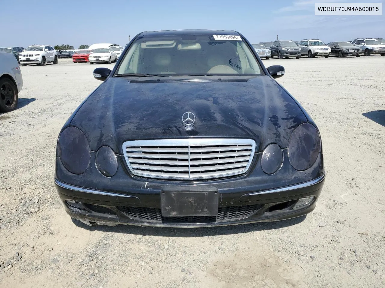 2004 Mercedes-Benz E 500 VIN: WDBUF70J94A600015 Lot: 71953404