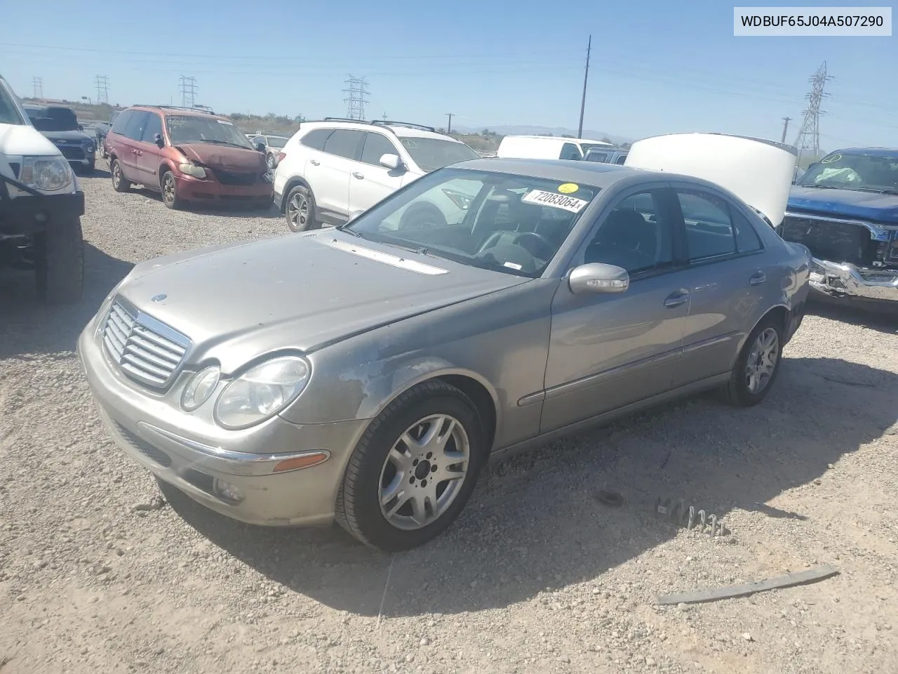 2004 Mercedes-Benz E 320 VIN: WDBUF65J04A507290 Lot: 72083064