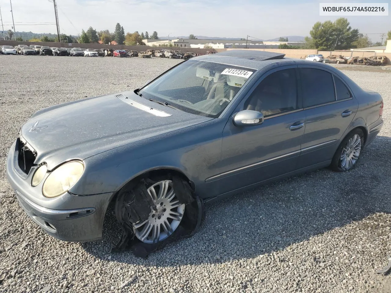 2004 Mercedes-Benz E 320 VIN: WDBUF65J74A502216 Lot: 74127374