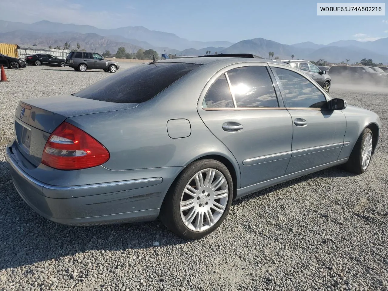 2004 Mercedes-Benz E 320 VIN: WDBUF65J74A502216 Lot: 74127374