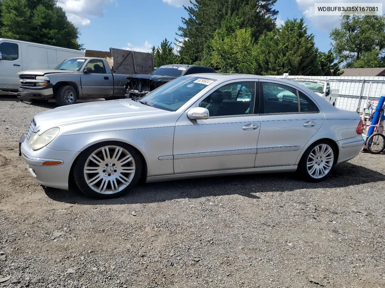 2005 Mercedes-Benz E 500 4Matic VIN: WDBUF83J35X167081 Lot: 68298924