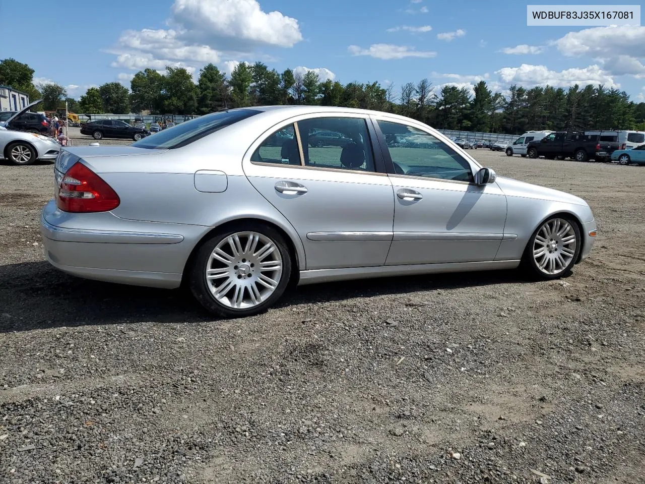 2005 Mercedes-Benz E 500 4Matic VIN: WDBUF83J35X167081 Lot: 68298924