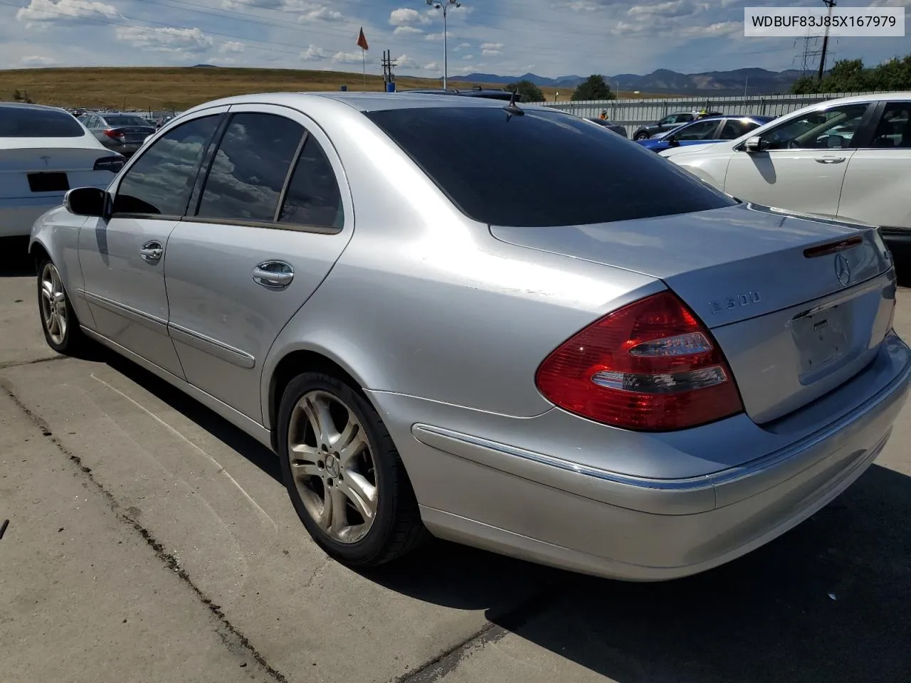 2005 Mercedes-Benz E 500 4Matic VIN: WDBUF83J85X167979 Lot: 69337474