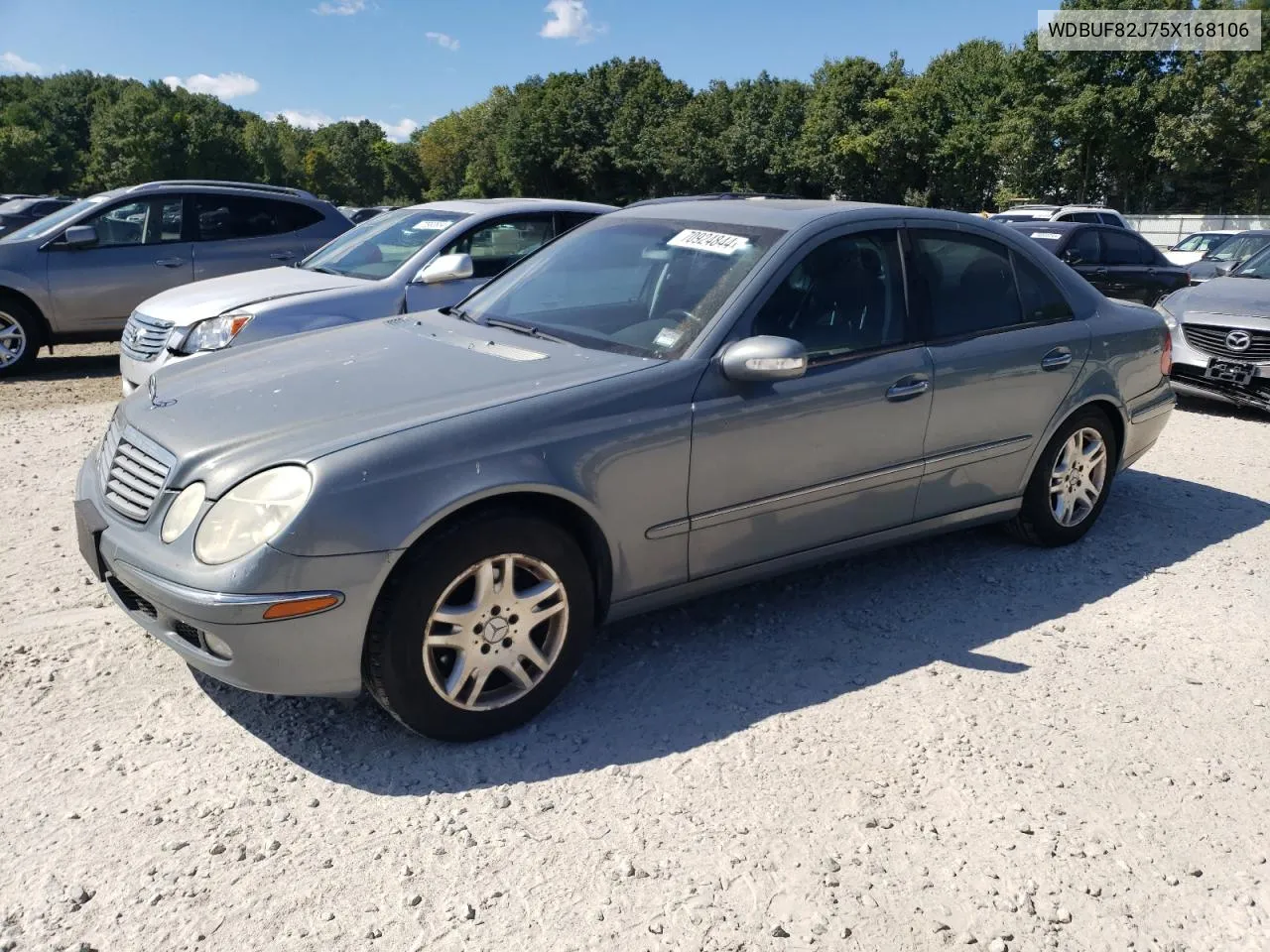 2005 Mercedes-Benz E 320 4Matic VIN: WDBUF82J75X168106 Lot: 70924844