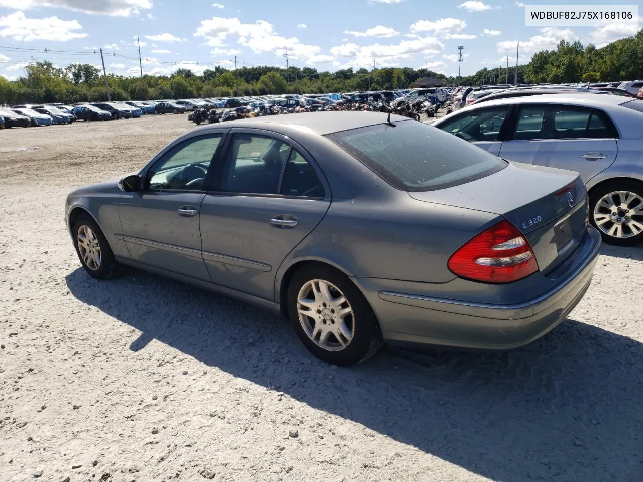 2005 Mercedes-Benz E 320 4Matic VIN: WDBUF82J75X168106 Lot: 70924844