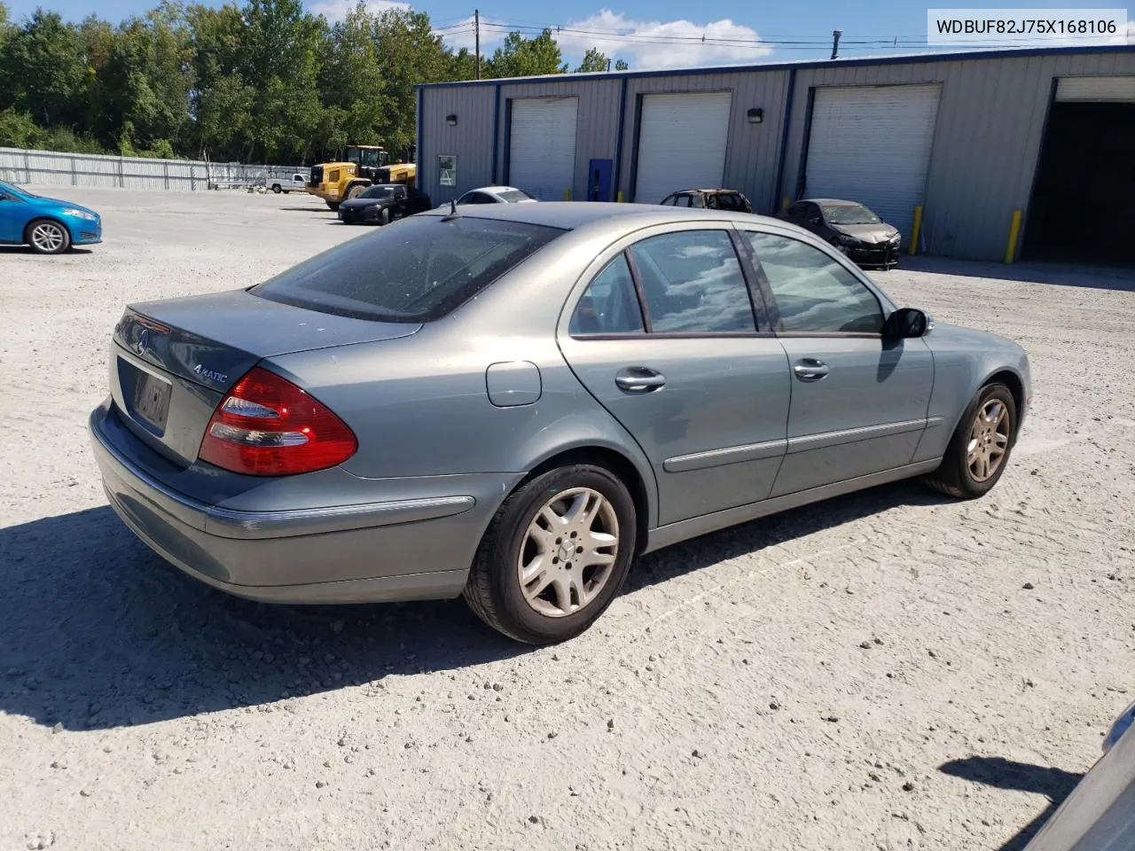 2005 Mercedes-Benz E 320 4Matic VIN: WDBUF82J75X168106 Lot: 70924844