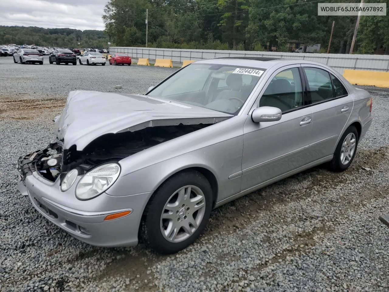 2005 Mercedes-Benz E 320 VIN: WDBUF65JX5A697892 Lot: 72244314