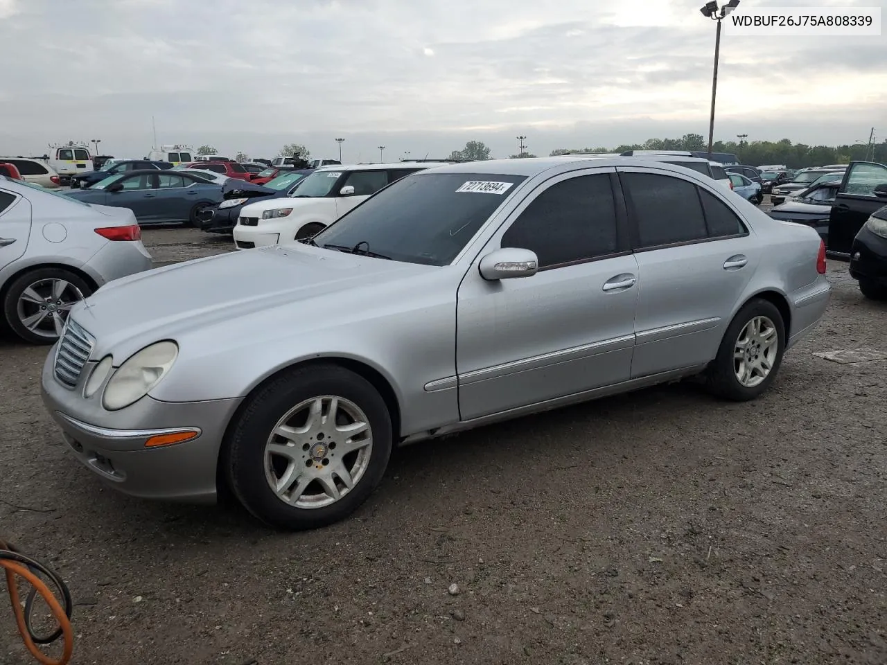 2005 Mercedes-Benz E 320 Cdi VIN: WDBUF26J75A808339 Lot: 72713694