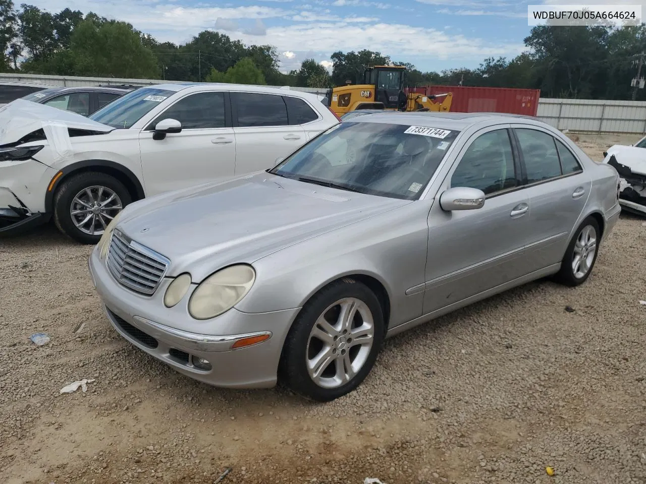 2005 Mercedes-Benz E 500 VIN: WDBUF70J05A664624 Lot: 73371744