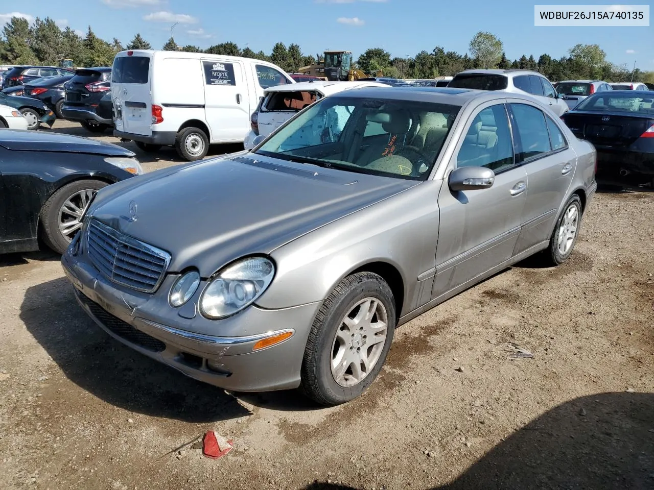 2005 Mercedes-Benz E 320 Cdi VIN: WDBUF26J15A740135 Lot: 74117484