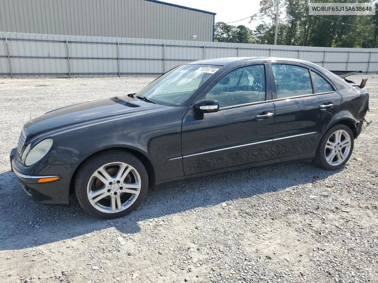 2005 Mercedes-Benz E 320 VIN: WDBUF65J15A638648 Lot: 74918774