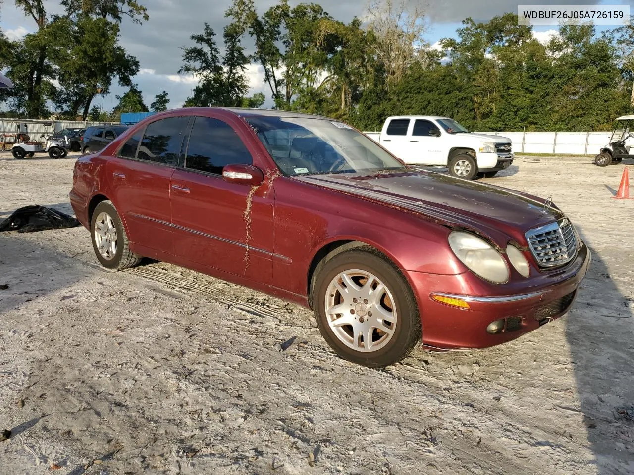 2005 Mercedes-Benz E 320 Cdi VIN: WDBUF26J05A726159 Lot: 76094414