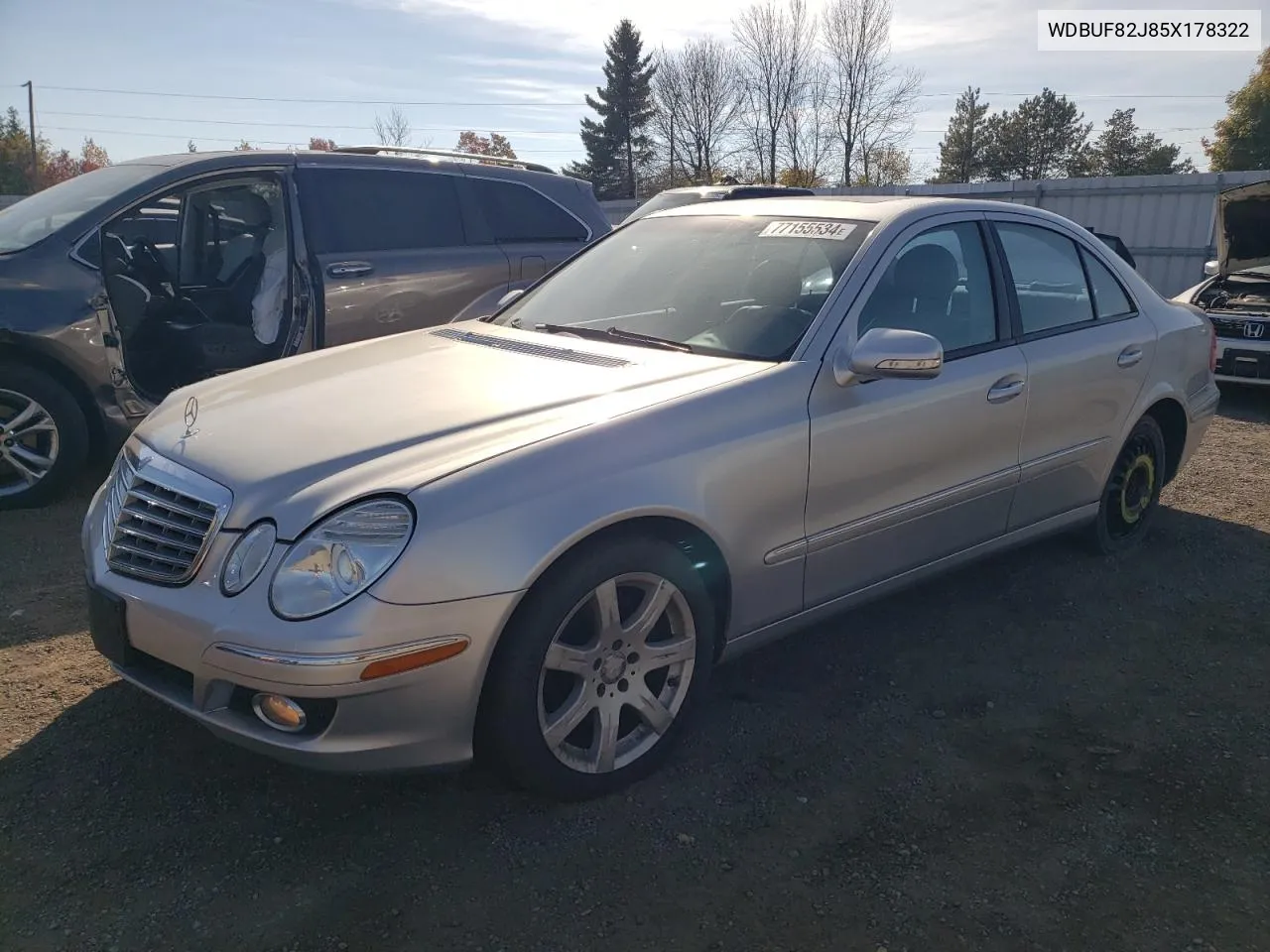 2005 Mercedes-Benz E 320 4Matic VIN: WDBUF82J85X178322 Lot: 77155534