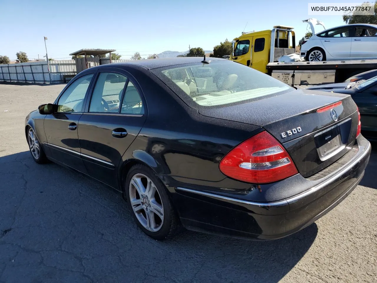 2005 Mercedes-Benz E 500 VIN: WDBUF70J45A777847 Lot: 77399714