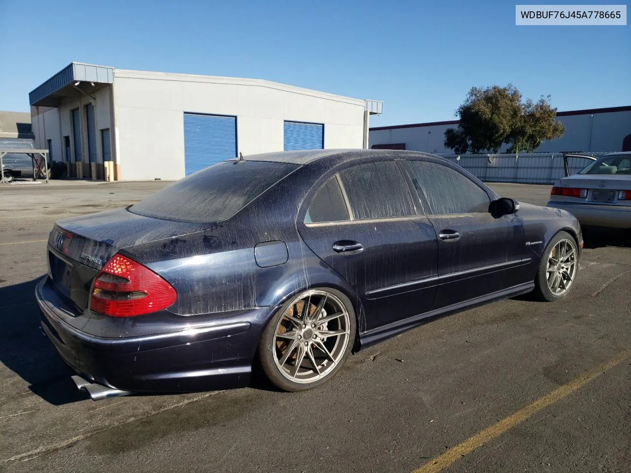 2005 Mercedes-Benz E 55 Amg VIN: WDBUF76J45A778665 Lot: 78737564