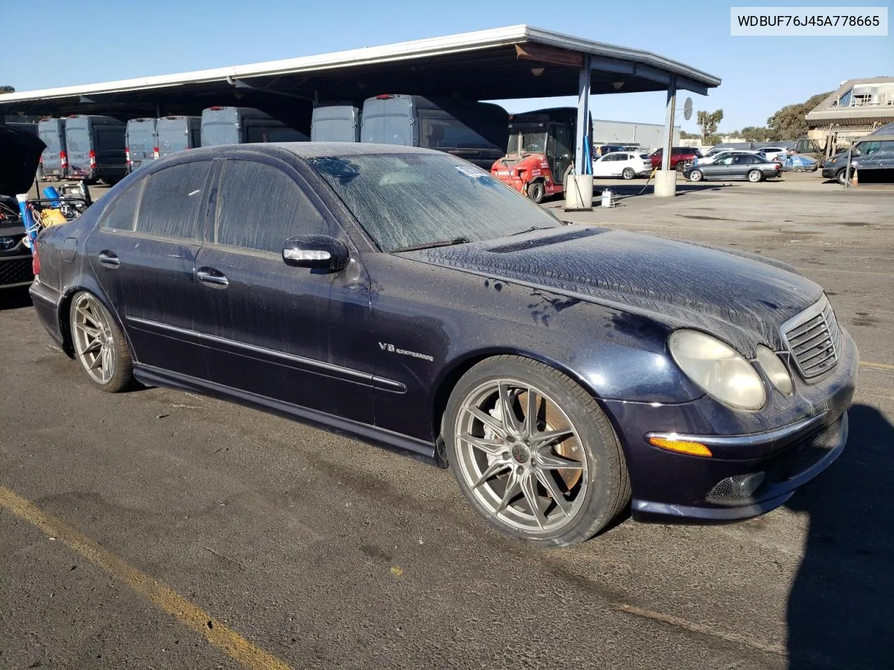 2005 Mercedes-Benz E 55 Amg VIN: WDBUF76J45A778665 Lot: 78737564