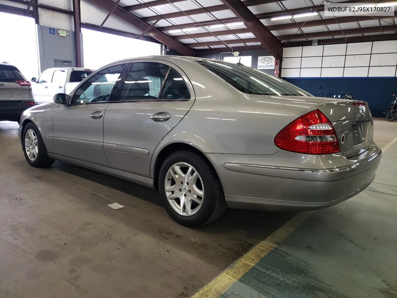 2005 Mercedes-Benz E 320 4Matic VIN: WDBUF82J95X170827 Lot: 79657804