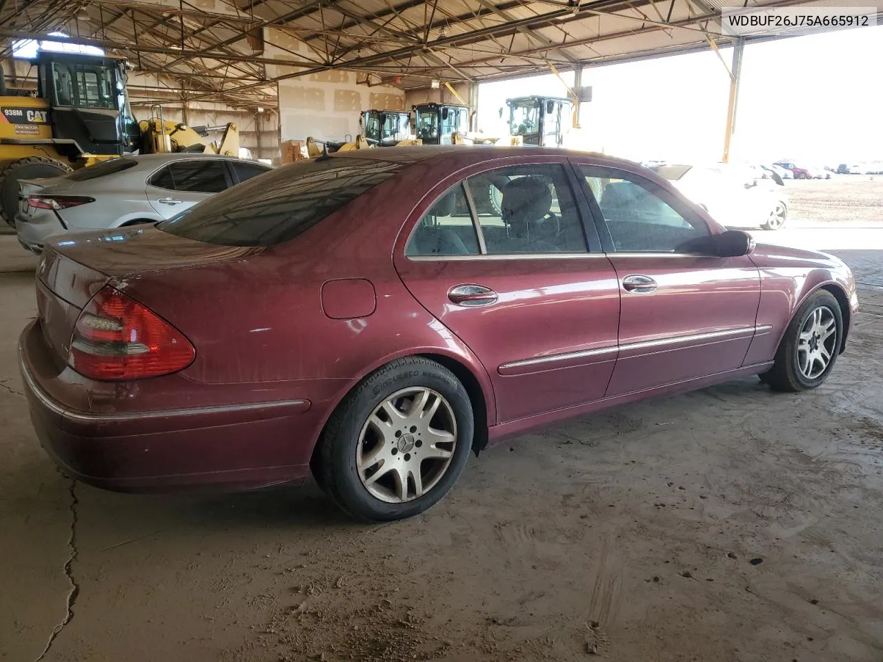 2005 Mercedes-Benz E 320 Cdi VIN: WDBUF26J75A665912 Lot: 79737354