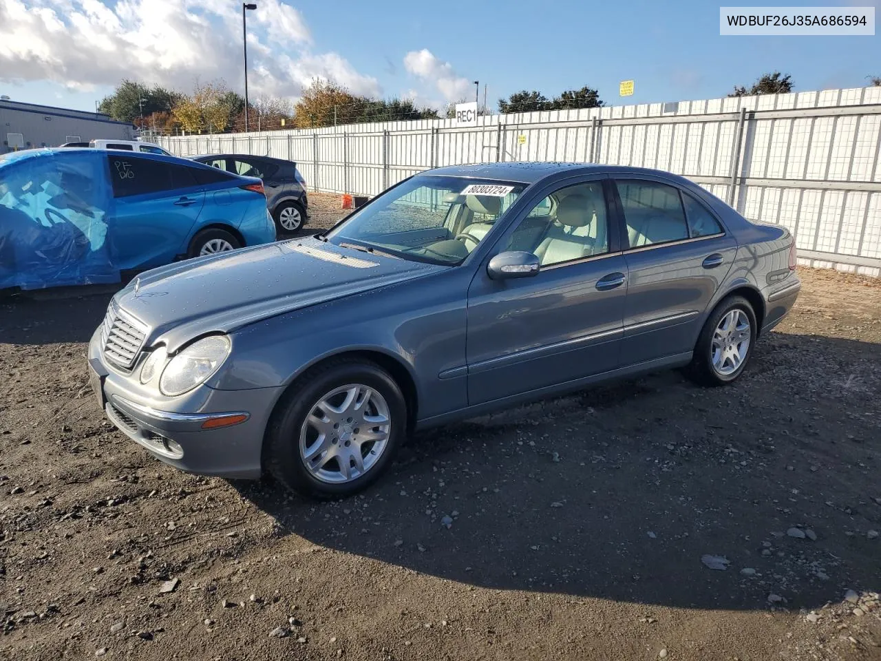 2005 Mercedes-Benz E 320 Cdi VIN: WDBUF26J35A686594 Lot: 80303724