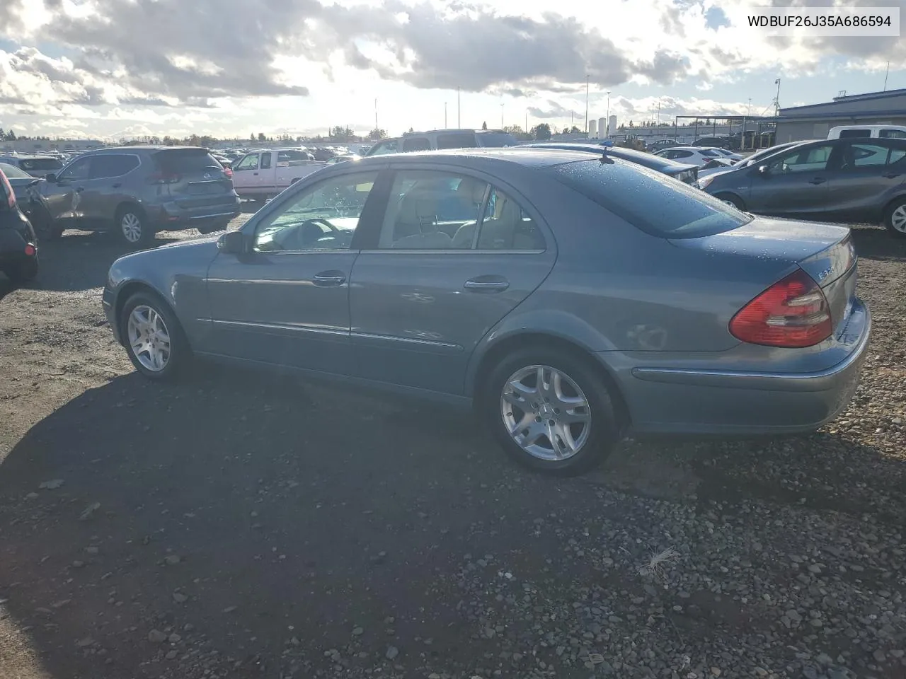 2005 Mercedes-Benz E 320 Cdi VIN: WDBUF26J35A686594 Lot: 80303724