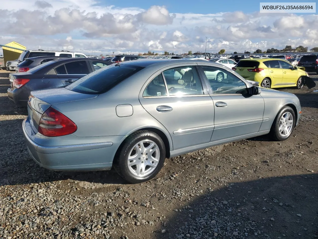 2005 Mercedes-Benz E 320 Cdi VIN: WDBUF26J35A686594 Lot: 80303724