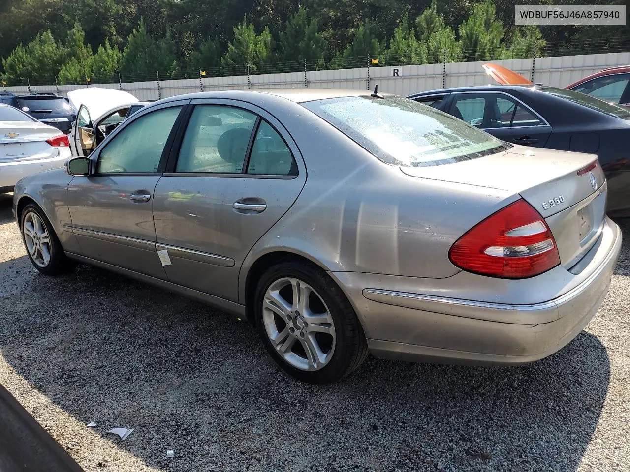 2006 Mercedes-Benz E 350 VIN: WDBUF56J46A857940 Lot: 67021604