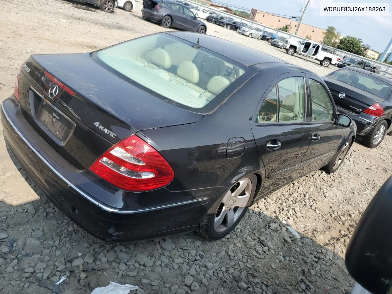 2006 Mercedes-Benz E 500 4Matic VIN: WDBUF83J26X188263 Lot: 67753474