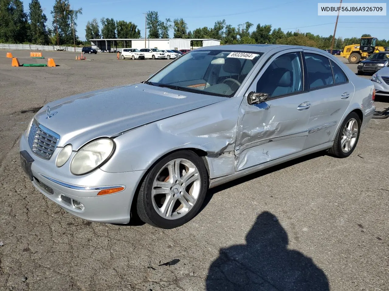 2006 Mercedes-Benz E 350 VIN: WDBUF56J86A926709 Lot: 69320464