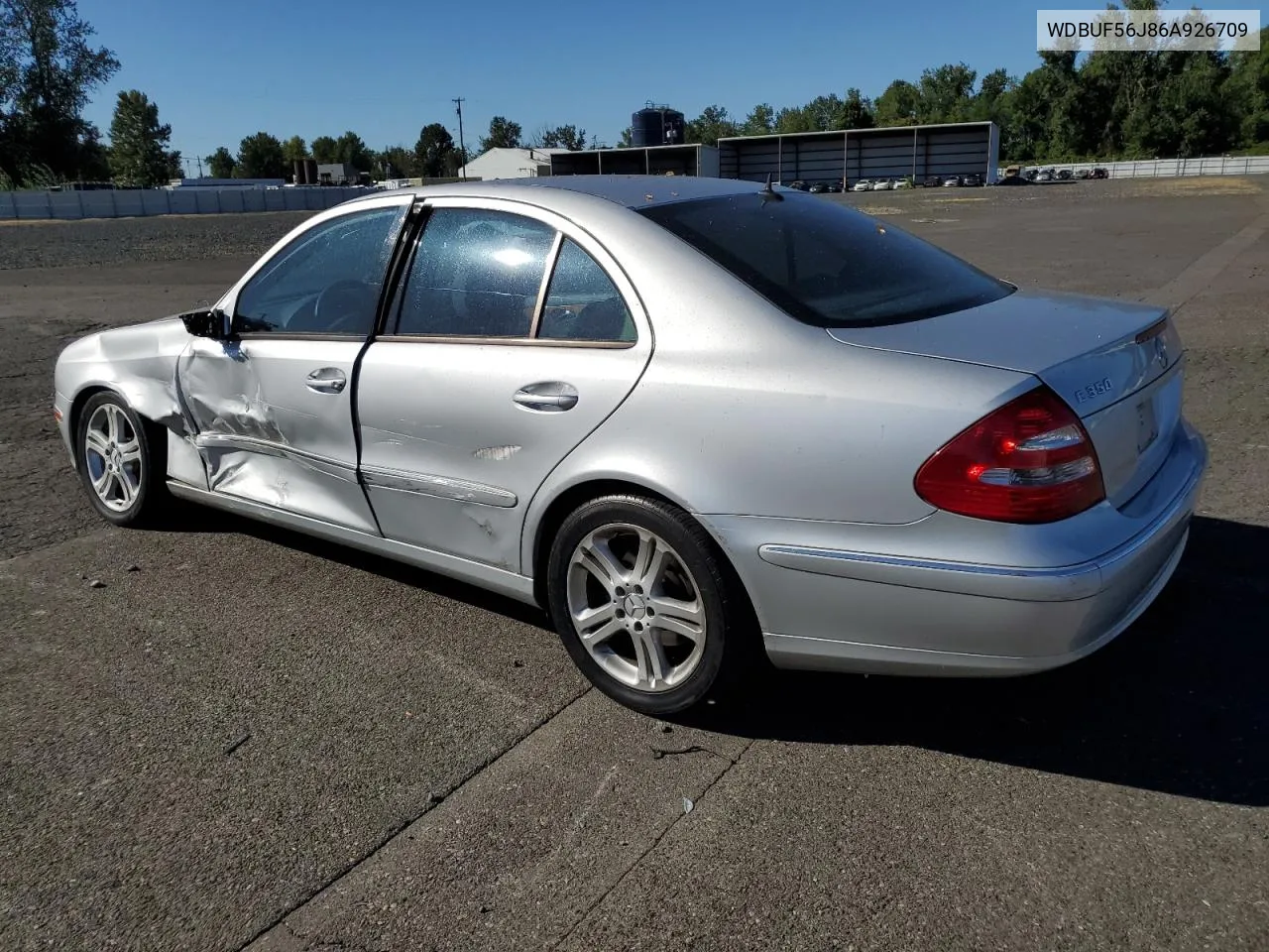 2006 Mercedes-Benz E 350 VIN: WDBUF56J86A926709 Lot: 69320464