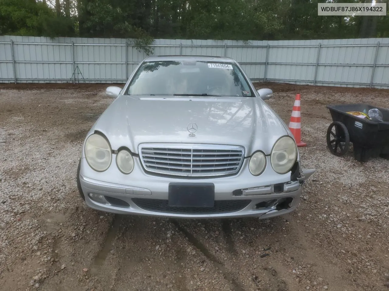 2006 Mercedes-Benz E 350 4Matic VIN: WDBUF87J86X194322 Lot: 71943654