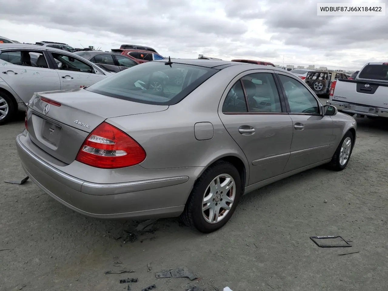 2006 Mercedes-Benz E 350 4Matic VIN: WDBUF87J66X184422 Lot: 72000984