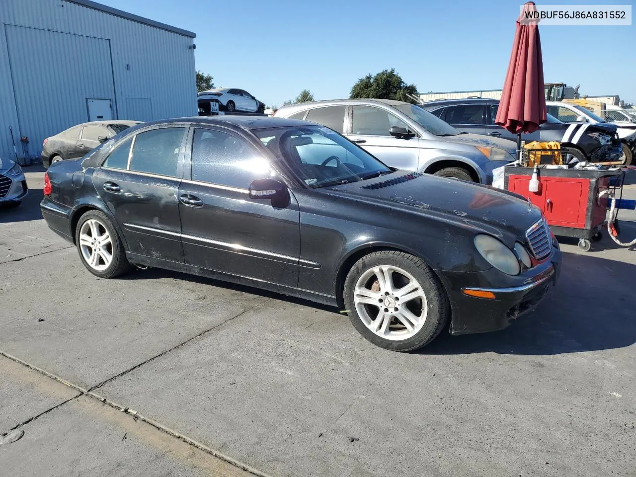 2006 Mercedes-Benz E 350 VIN: WDBUF56J86A831552 Lot: 73135434