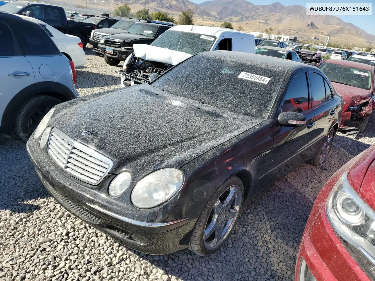 2006 Mercedes-Benz E 350 4Matic VIN: WDBUF87J76X181643 Lot: 73350864