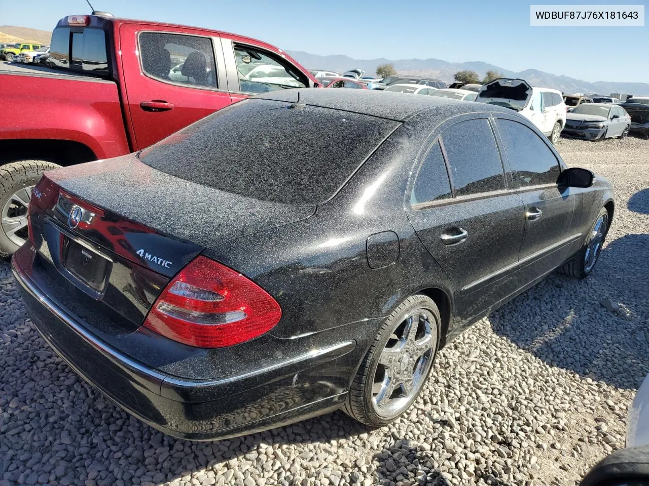 2006 Mercedes-Benz E 350 4Matic VIN: WDBUF87J76X181643 Lot: 73350864