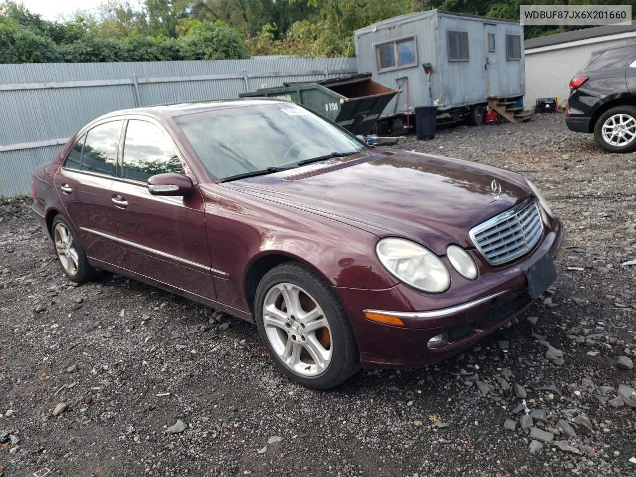 2006 Mercedes-Benz E 350 4Matic VIN: WDBUF87JX6X201660 Lot: 73580364