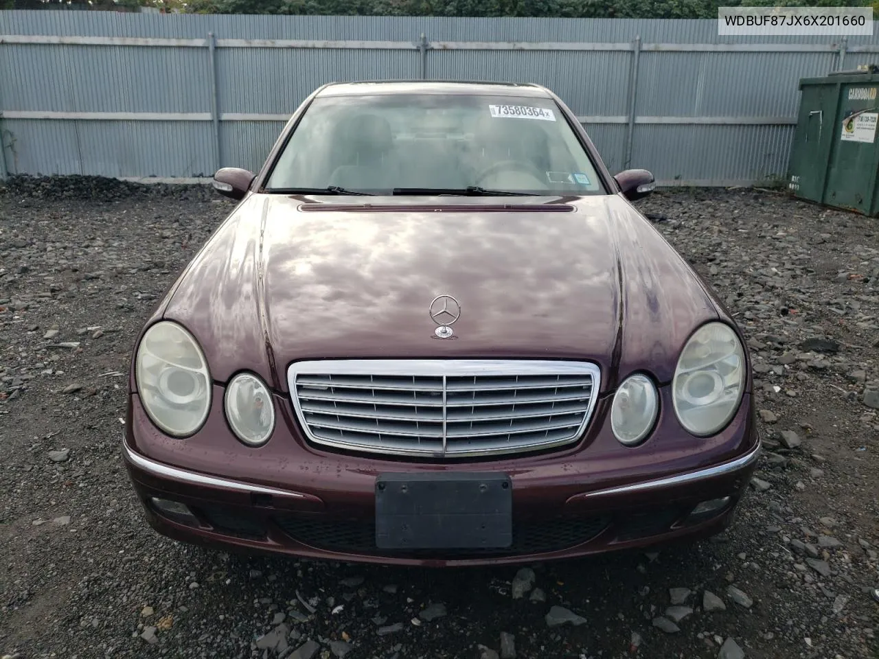 2006 Mercedes-Benz E 350 4Matic VIN: WDBUF87JX6X201660 Lot: 73580364